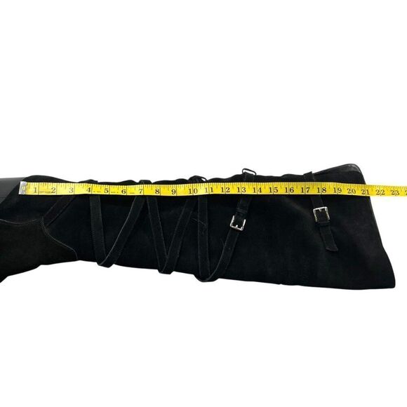 Sam Edelman Women's Sable Over-The-Knee Suede Heeled Boots Black Size 9 - Picture 6 of 11